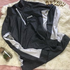 Pink quarter zip light sweater
